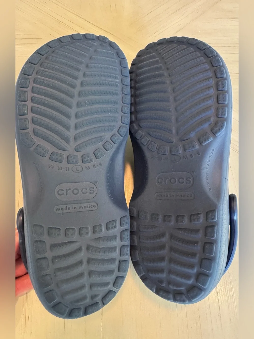 Vintage OG Crocs Classic Clogs Navy Blue Original 100% Croslite- M8/9 W10/11